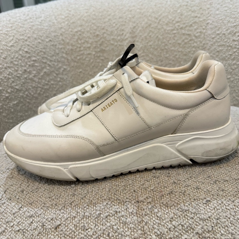 AXEL ARIGATO White & Gray Genesis Vintage Runner Sneakers - Picture 2 of 7